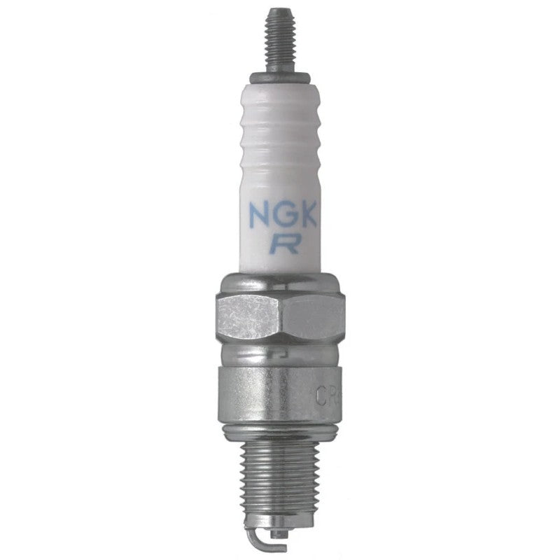 Set of 4 NGK CR7HS standard spark plugs with nickel alloy electrodes and white ceramic insulators.