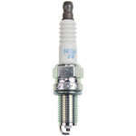 Set of four NGK KR9E-G Standard spark plugs featuring white ceramic insulators and trivalent metal plated threads.