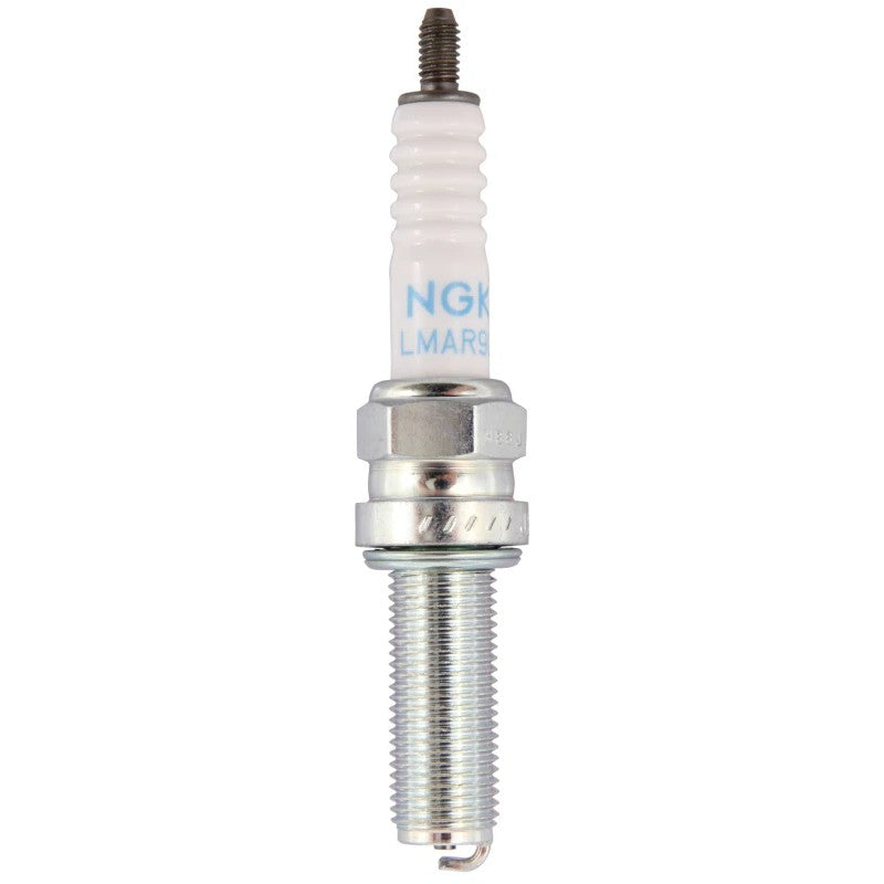 Set of 4 NGK LMAR9G Standard spark plugs with white ceramic insulators and nickel alloy tips.