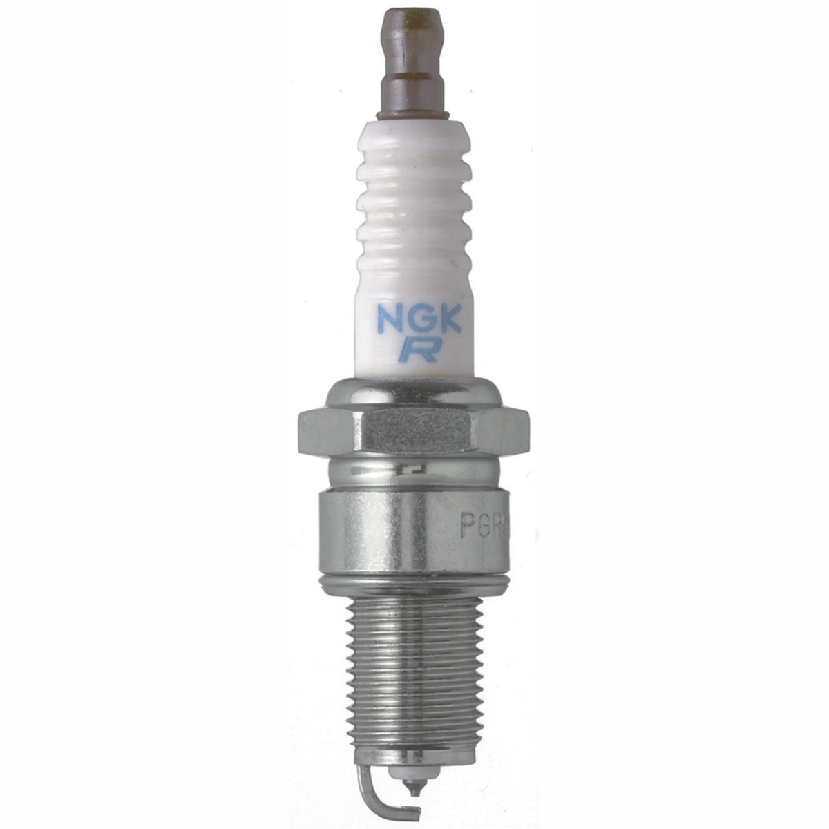 Set of four NGK BUR9EQ traditional spark plugs with trivalent plating and white alumina silicate ceramic insulators