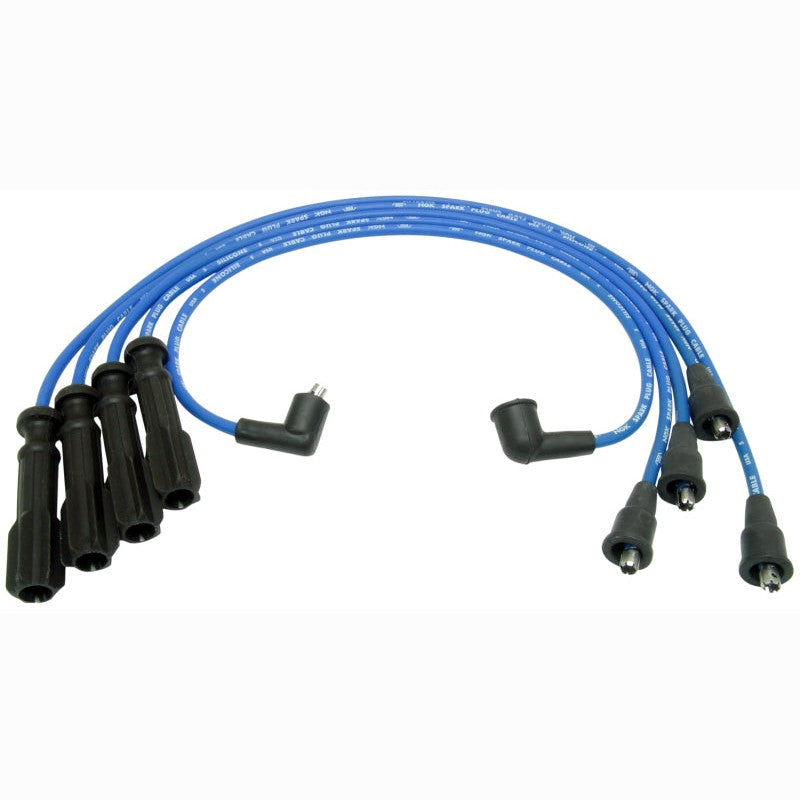 NGK spark plug wire set with silicone insulation and stainless steel terminals for 1988-1993 Volvo 240 series.