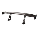 NRG 69-inch wide universal rear wing spoiler made of gloss-finished carbon fiber.