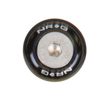 Set of ten NRG Innovations black anodized fender washers with matching rivets for installation on metal surfaces.