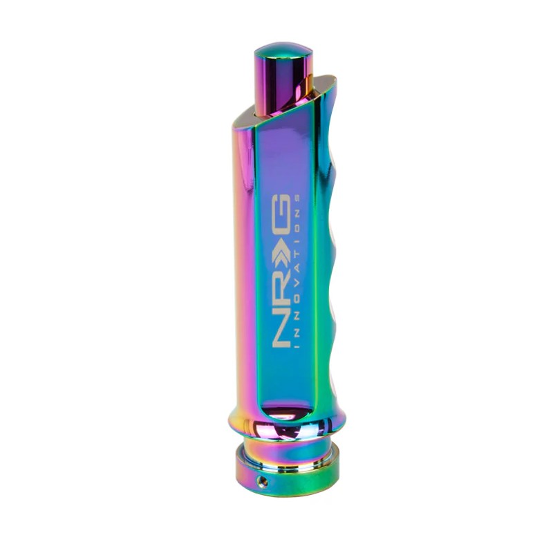 Universal NRG Gen 3 emergency brake handle with a vibrant neochrome finish and ergonomic grip.