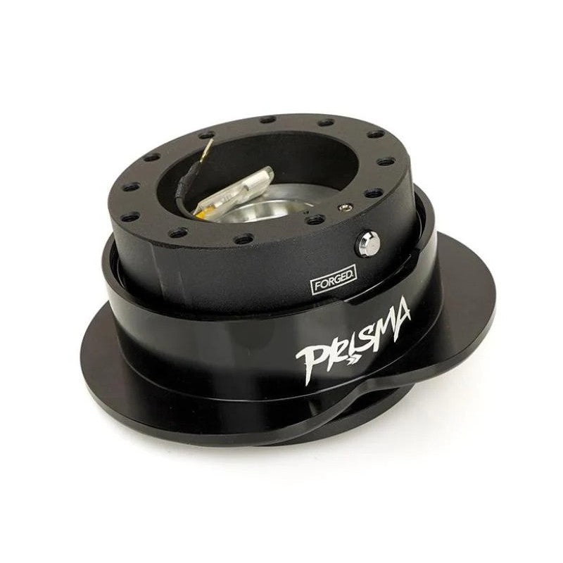 NRG Gen 143 Heart Quick Release with black anodized body and black heart-shaped release ring.