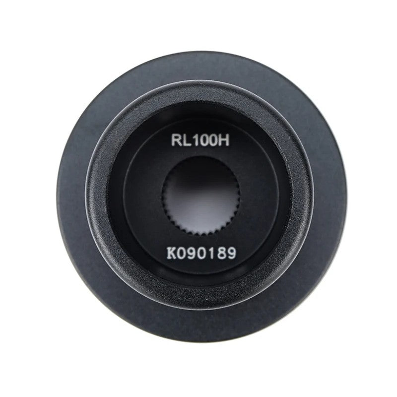 Black NRG Innovations Race Short Steering Wheel Hub adapter for Mitsubishi and Subaru vehicles.
