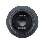 Black NRG Innovations Race Short Steering Wheel Hub adapter for Mitsubishi and Subaru vehicles.