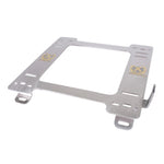 Pair of black powder-coated NRG steel seat brackets for 1998-2005 Mazda MX-5 Miata NB.