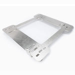 A pair of black powder-coated steel NRG Innovations seat brackets for 1999-2005 BMW E46 chassis.