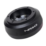 NRG Innovations SRK-171H black anodized aluminum short steering wheel hub adapter for 2007-2018 Jeep Wrangler JK