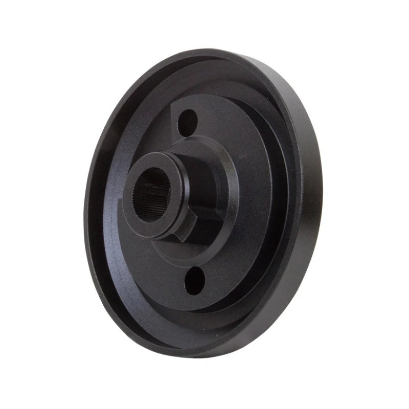 NRG Innovations black aluminum steering wheel short hub adapter SRK-E46H for BMW E46