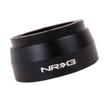 NRG Innovations SRK-142H low-profile black aluminum short steering wheel hub adapter for Datsun.