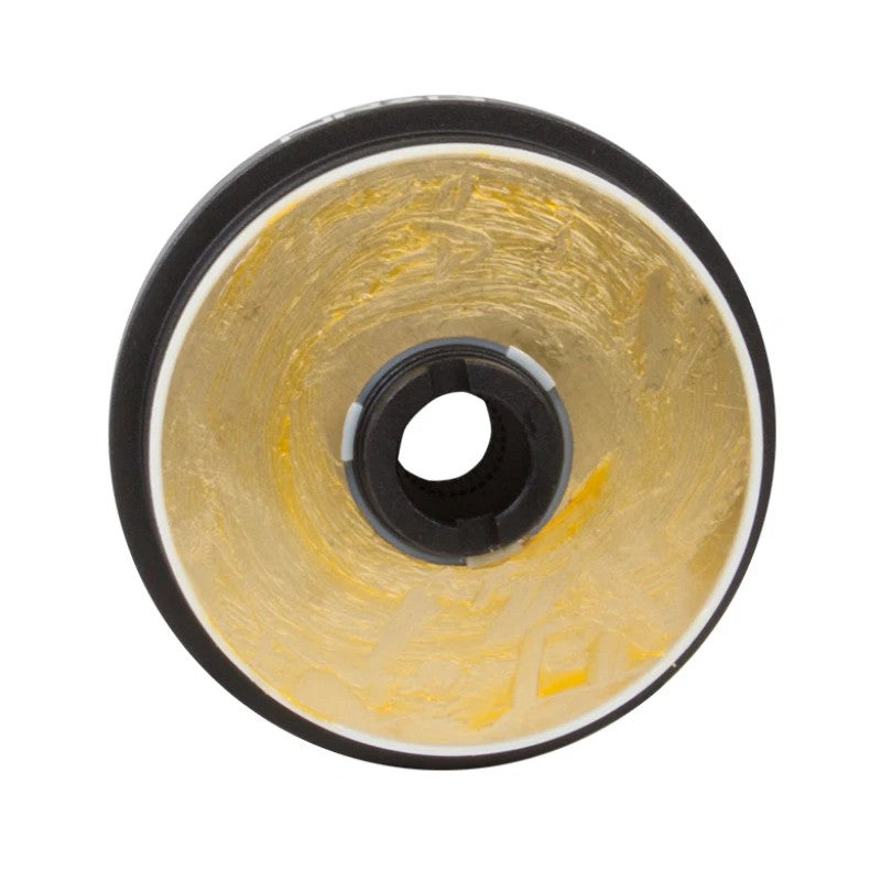 NRG Innovations SRK-130H black aluminum short hub adapter featuring a 6-bolt pattern for Honda steering columns.