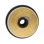 NRG Innovations SRK-130H black aluminum short hub adapter featuring a 6-bolt pattern for Honda steering columns.
