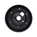 Anodized black NRG Innovations SRK-170H short steering wheel hub adapter for Chevrolet and Dodge vehicles.