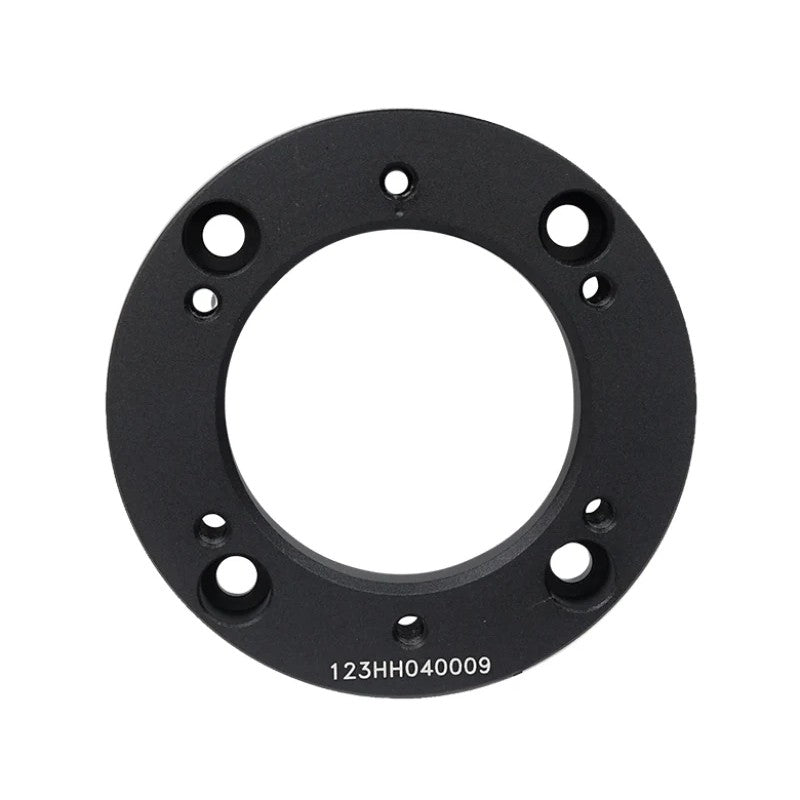 NRG Innovations SRK-123H black aluminum short hub adapter for Lotus Elise, Exige, and Evora steering wheel installation