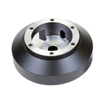 NRG Innovations aluminum short hub adapter SRK-150H for NSX steering wheel installation.