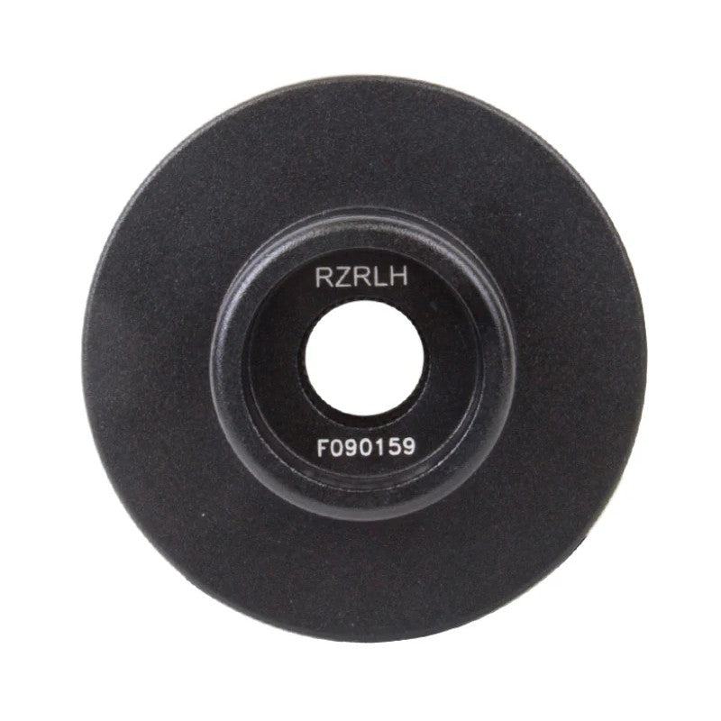 NRG SRK-RZRLH black short spline steering wheel hub adapter for Polaris RZR and Ranger.