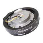 NRG SRK-400CF low-profile thin steering wheel quick release with carbon fiber finish and 6-bolt pattern