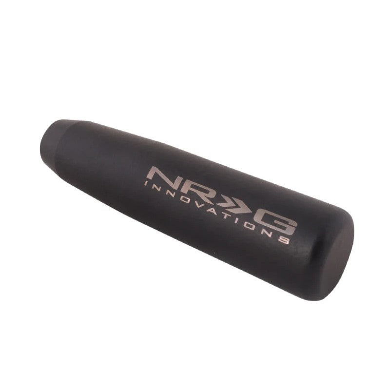 NRG 5-inch tall 1.27 lb heavy weight universal shifter knob with a textured black wrinkle finish.