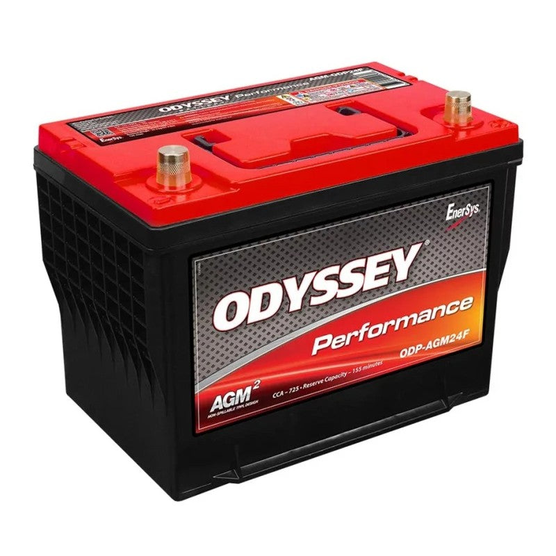 Odyssey Performance Series ELT-AGM24F AGM battery with Thin Plate Pure Lead technology and top-mount terminals.