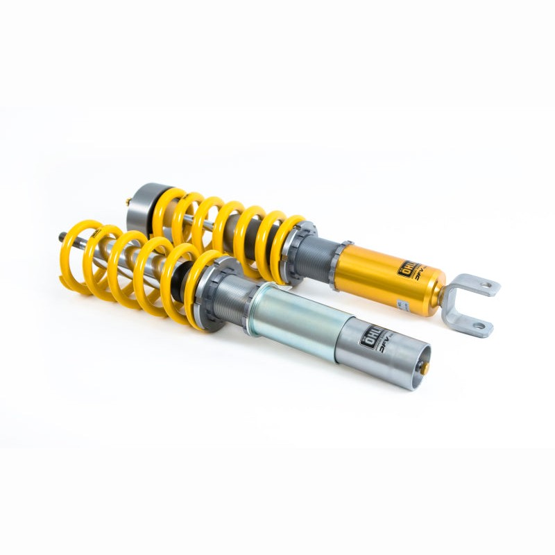 Ohlins Road & Track monotube coilover kit with gold and silver finish for Porsche 911 Carrera (997)
