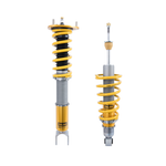 Öhlins Road & Track coilover suspension kit for 2006-2015 Mazda MX-5 Miata NC showing gold dampers and black springs.