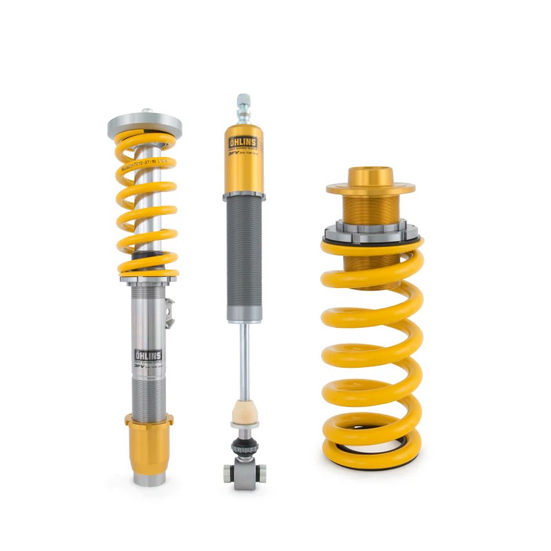 Ohlins Road & Track monotube coilover suspension system with gold springs for BMW F87 M2 and F80/F82 M3/M4