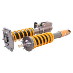Ohlins Road & Track coilover suspension kit with gold aluminum bodies and yellow springs for 1995-1998 Porsche 911 (993).
