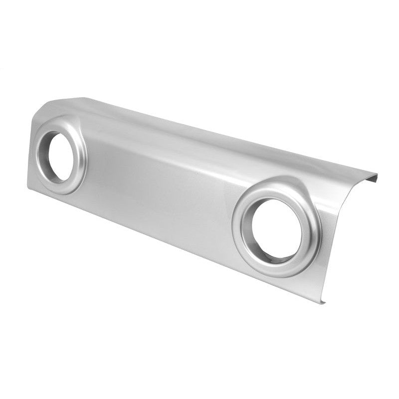 Silver impact-resistant front bumper applique trim for 2007-2018 Jeep Wrangler JK