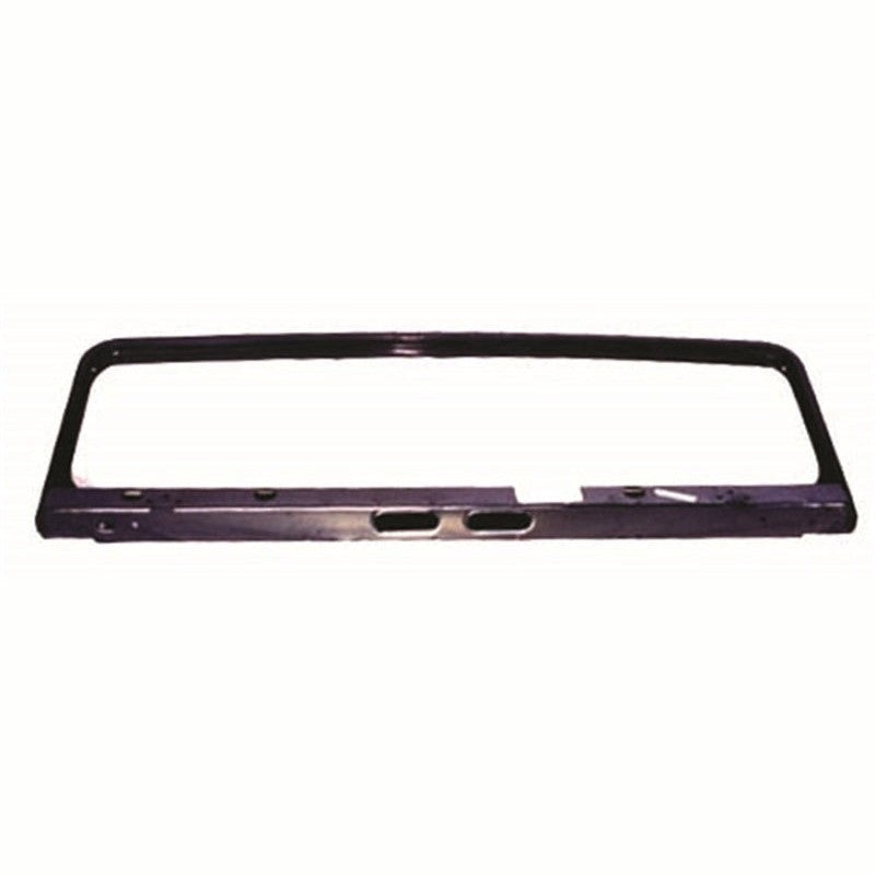 Unpainted steel replacement windshield frame for 1967-1975 Jeep CJ5 and CJ6 with bottom-mounted wiper holes.