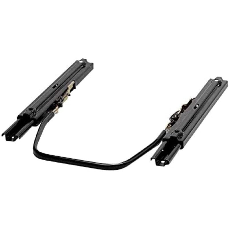 OMP HC0-0665 universal dual-locking seat sliding rail kit with steel runners and adjustment lever.