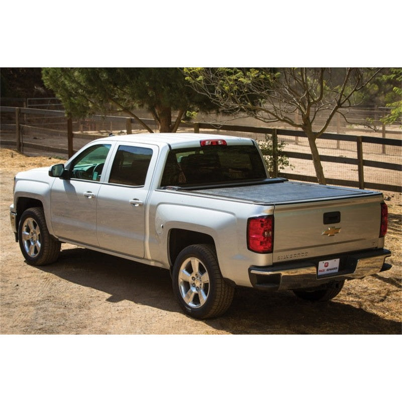 Pace Edwards Switchblade retractable tonneau cover with ArmorTek polymer bonded aluminum panels on a truck bed
