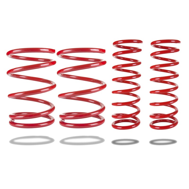 Pedders SportsRyder red lowering springs for 2009-2013 Subaru Forester SH models.