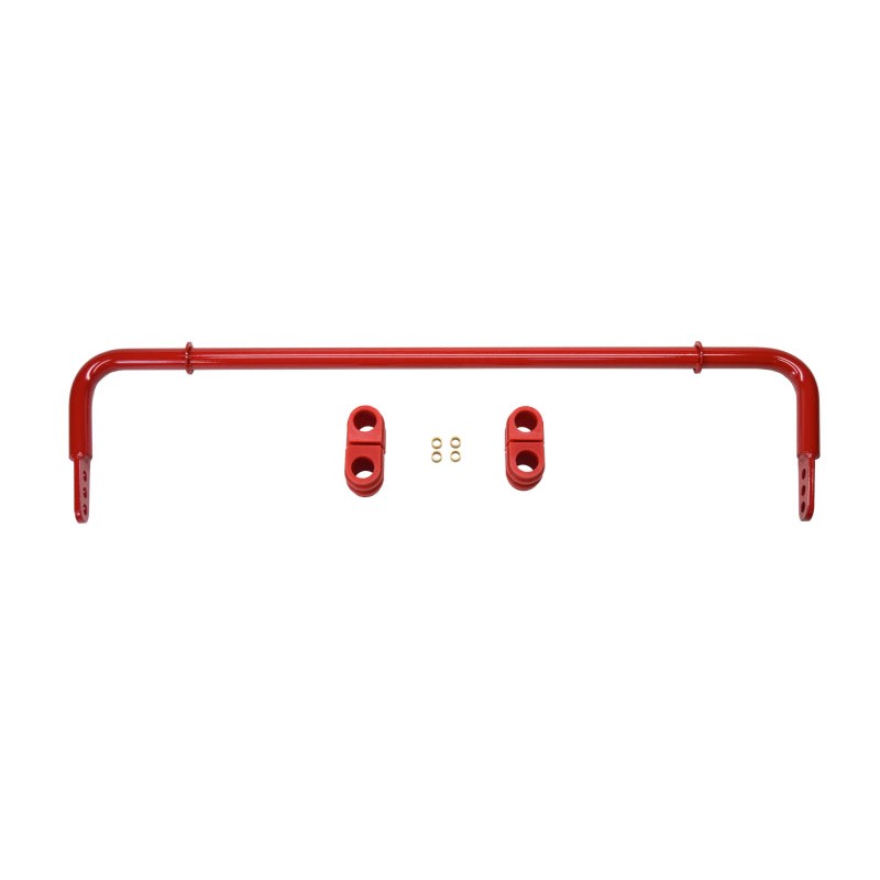 Pedders PED-429020-27 adjustable 27mm solid spring steel rear sway bar for 2010-2015 Chevrolet Camaro.