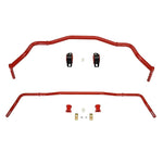 Pedders front and rear sway bar kit for 2015-2022 Ford Mustang S550 featuring heavy-duty bars and bushings.