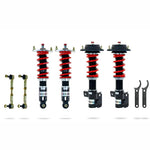 Pedders Extreme Xa adjustable coilovers with red springs and black threaded monotube bodies for Subaru BRZ and Toyota 86