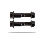 Pedders heavy-duty front camber bolts and hardware for Subaru alignment correction.