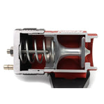 Black PERRIN Bypass Blow Off Valve for 2002-2020 Subaru WRX and STI models.