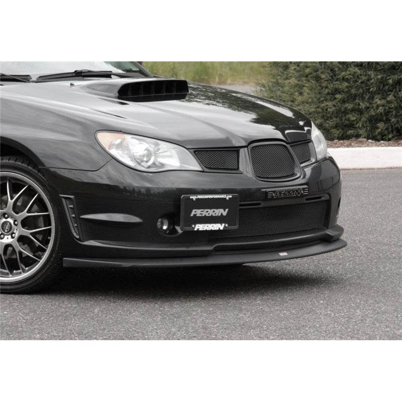 PERRIN black powder coated license plate relocation kit with tow hook adapter for 2002-2007 Subaru Impreza WRX STI
