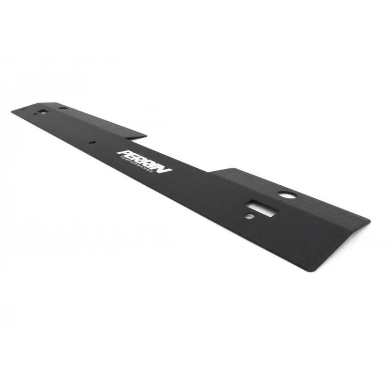 Black PERRIN powder-coated aluminum radiator shroud for 2004-2007 Subaru Impreza WRX STI