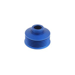 Blue anodized PERRIN lightweight aluminum alternator pulley for Subaru WRX, STI, and Forester