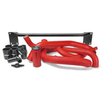PERRIN red powder-coated aluminum front mount intercooler boost tubes for 2008-2014 Subaru STI.