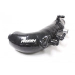 Black PERRIN reinforced silicone turbo inlet hose for 2008-2014 Subaru Impreza WRX