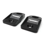 PERRIN black powder-coated aluminum upper radiator bracket set for Subaru WRX and STI