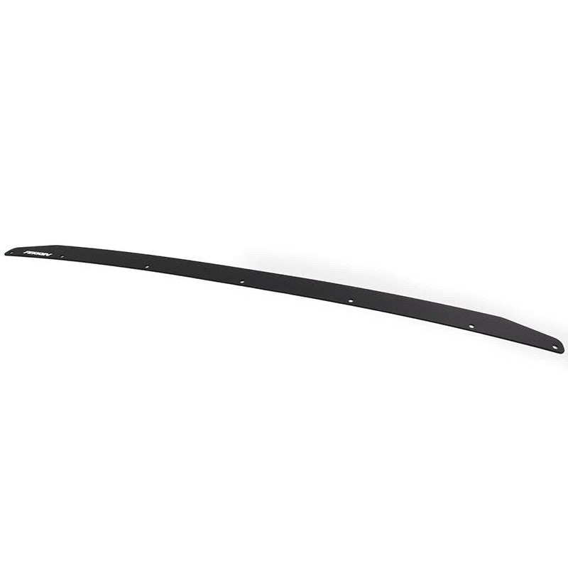 PERRIN black Gurney Flap installed on the rear wing of a 2008-2014 Subaru WRX Hatchback