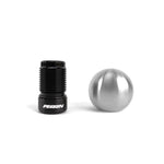 PERRIN brushed stainless steel 6-speed ball style shift knob for 2013-2026 Subaru BRZ and Toyota GR86
