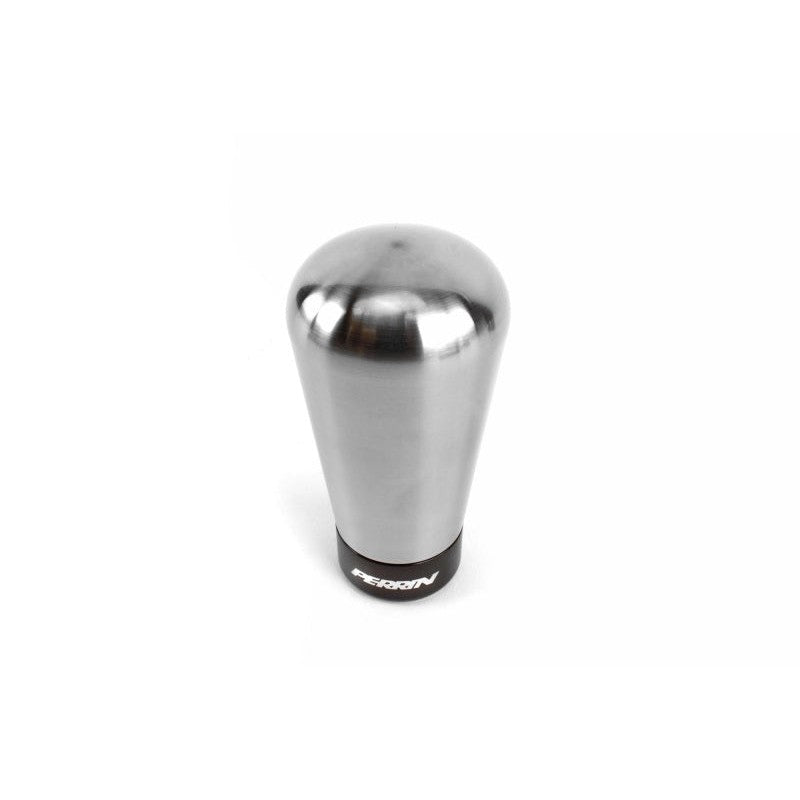 PERRIN brushed stainless steel tapered 6-speed shift knob for Subaru BRZ and Toyota 86 GR86