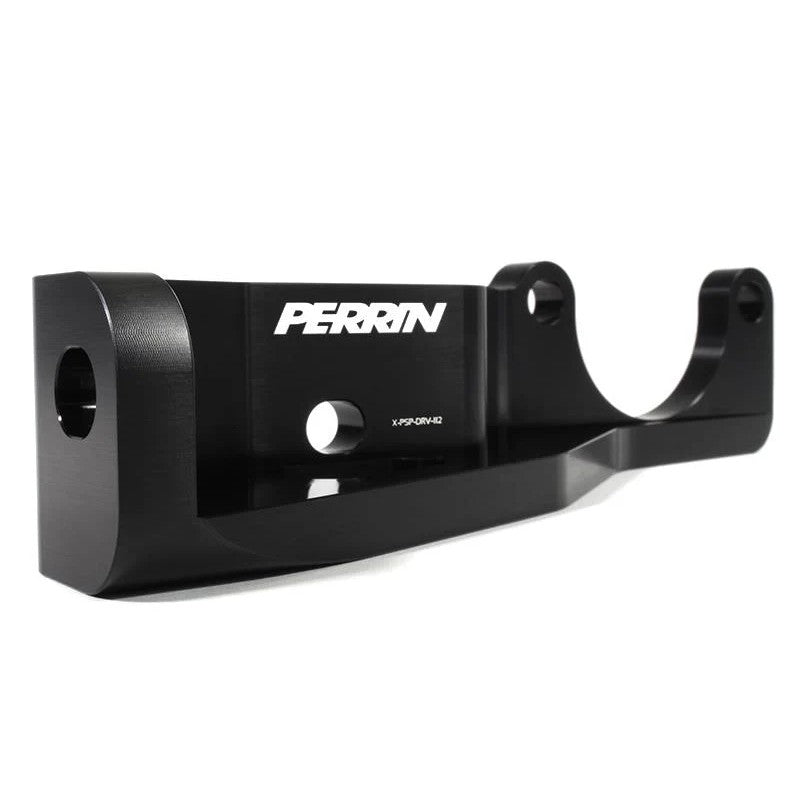 Black PERRIN Pitch Stop Mount and Firewall Brace kit for 2015-2020 Subaru WRX STI