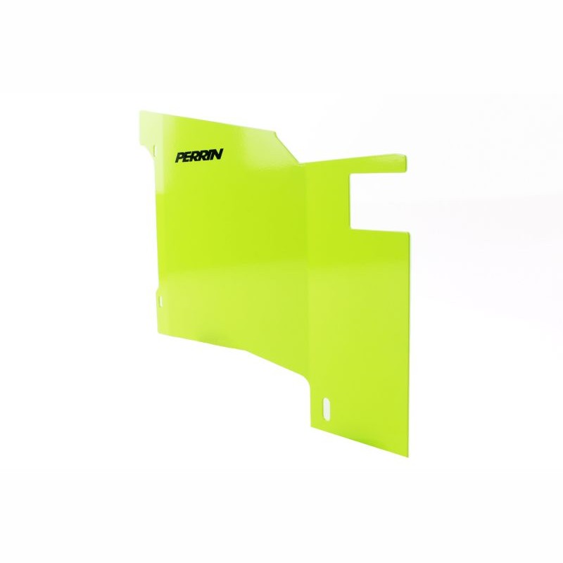PERRIN cold-air intake system with neon yellow induction tube and black heatshield for 2015-2021 Subaru WRX